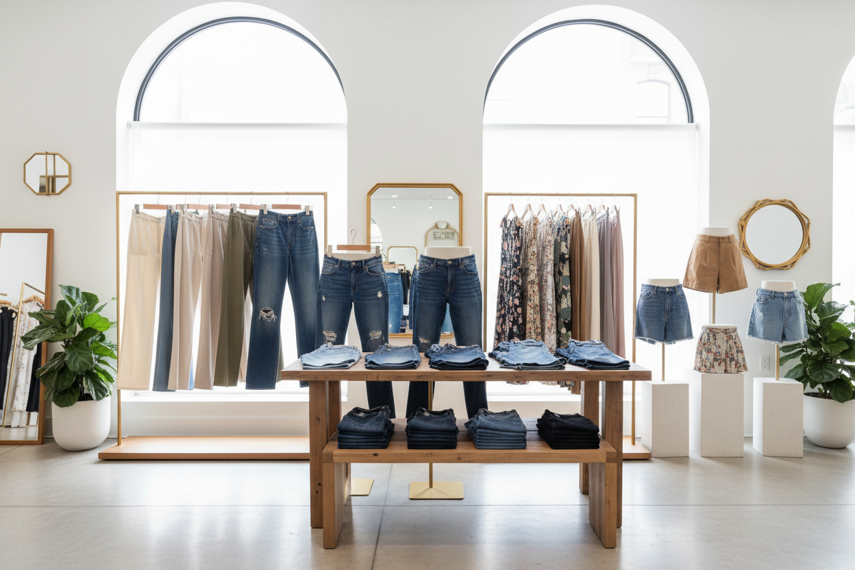 Stylish Women's Bottoms: Pants, Jeans & Skirts